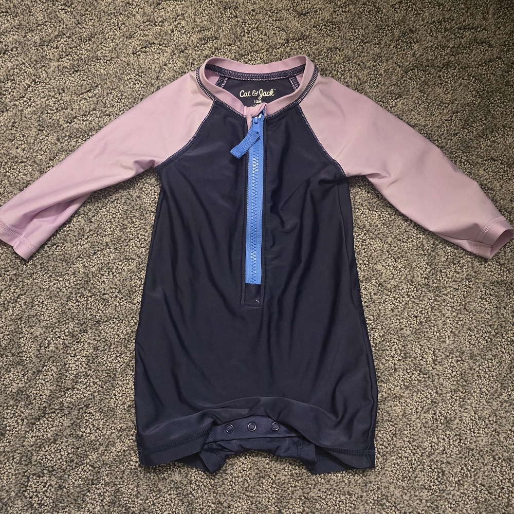 Cat & Jack Kids Swimwear - Navy and Pink